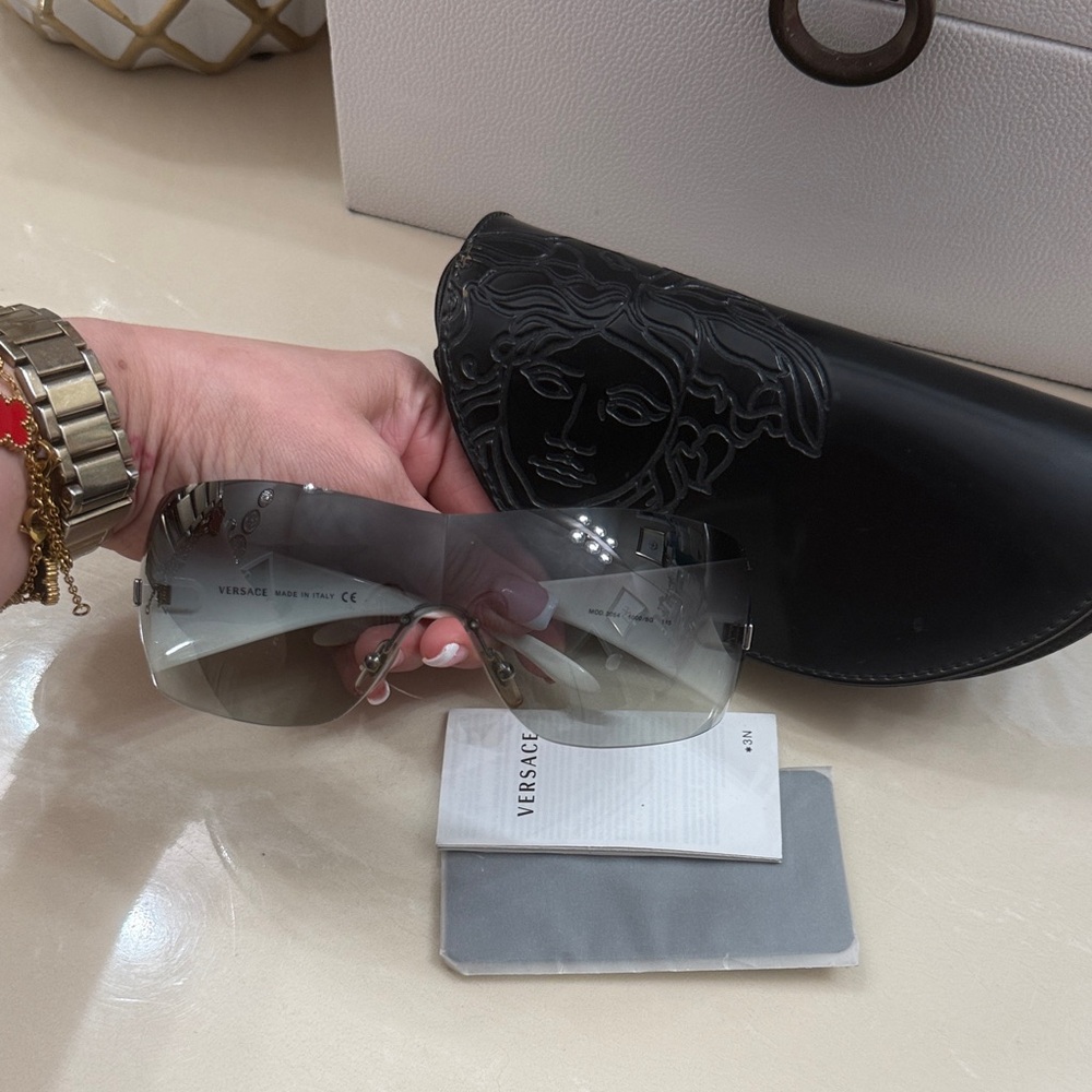 Versace Gray Gradient Sunglasses